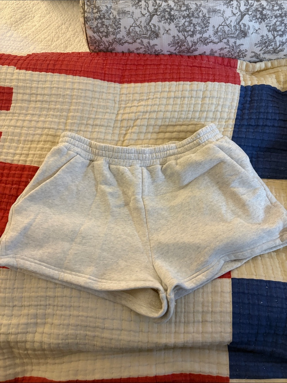 Light Gray Womens Lounge Shorts
